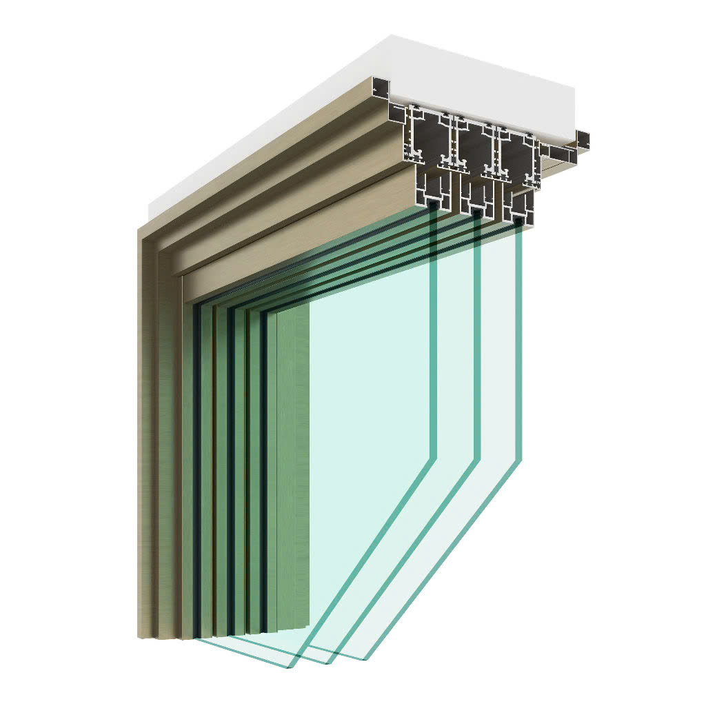 XINGFA HỆ SLIM CỬA ĐI MỞ LÙA 5 2 2