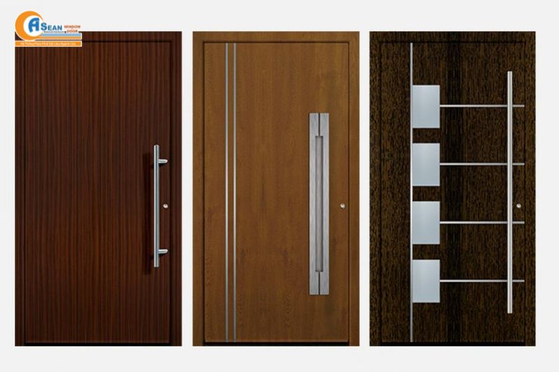 cửa nhôm giả gỗ 1 cánh
