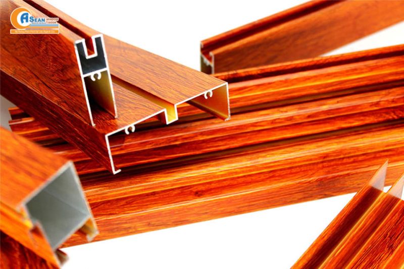 cửa nhôm giả gỗ 1 cánh