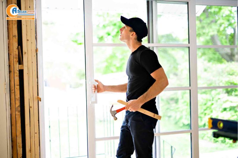 cửa nhôm kính 1 cánh