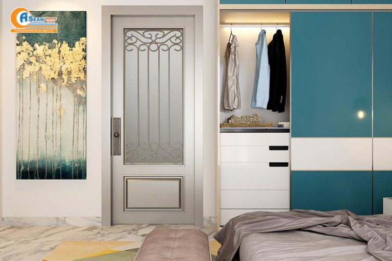 cửa nhôm xingfa 1 cánh phòng ngủ