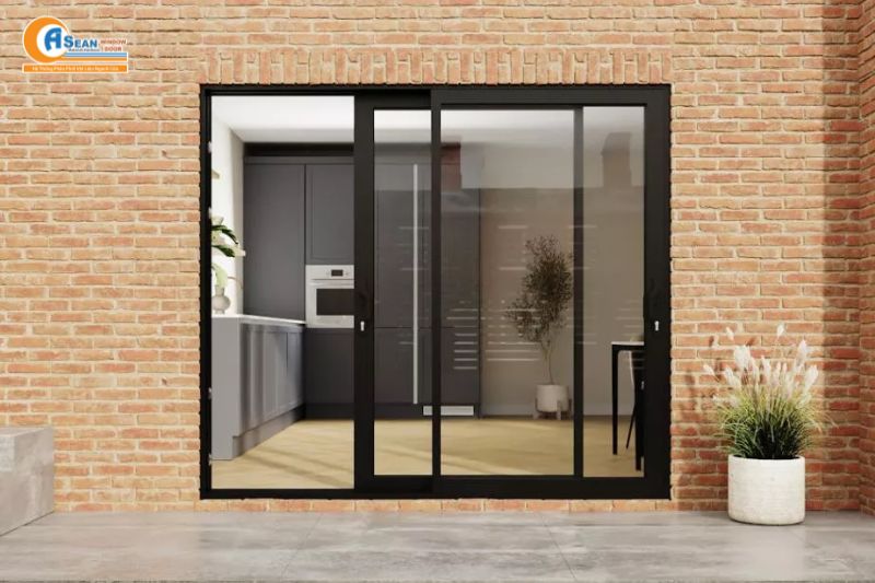 mẫu cửa nhôm 2 cánh đẹp nhất