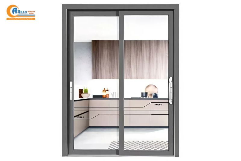mẫu cửa nhôm 2 cánh đẹp nhất