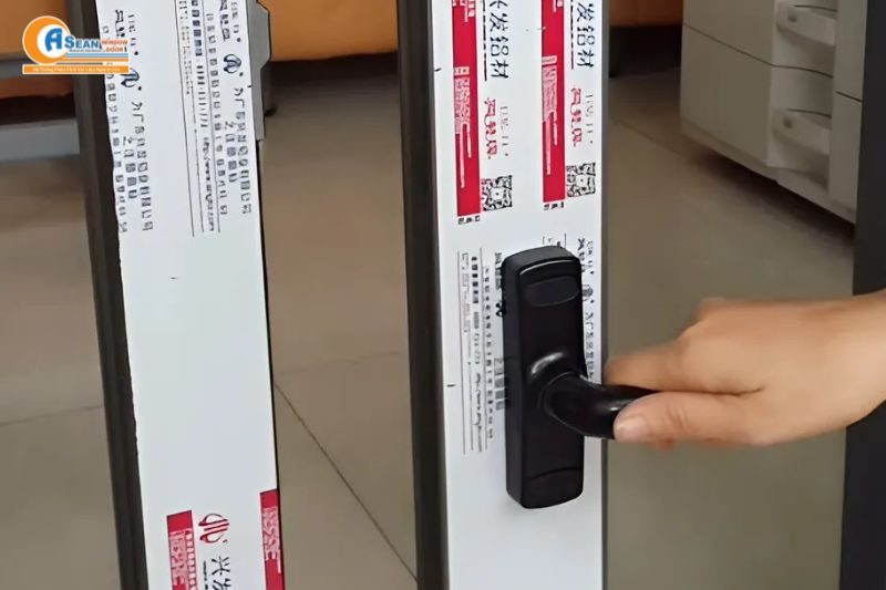 cách trừ cửa lùa 2 cánh hệ 55