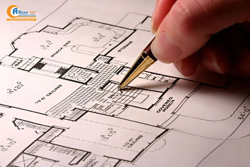 Công thức trừ cửa lùa hệ 55 vát cạnh