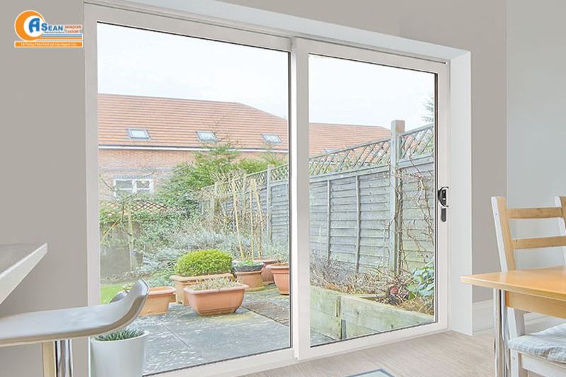 cửa đi lùa 2 cánh hệ 55