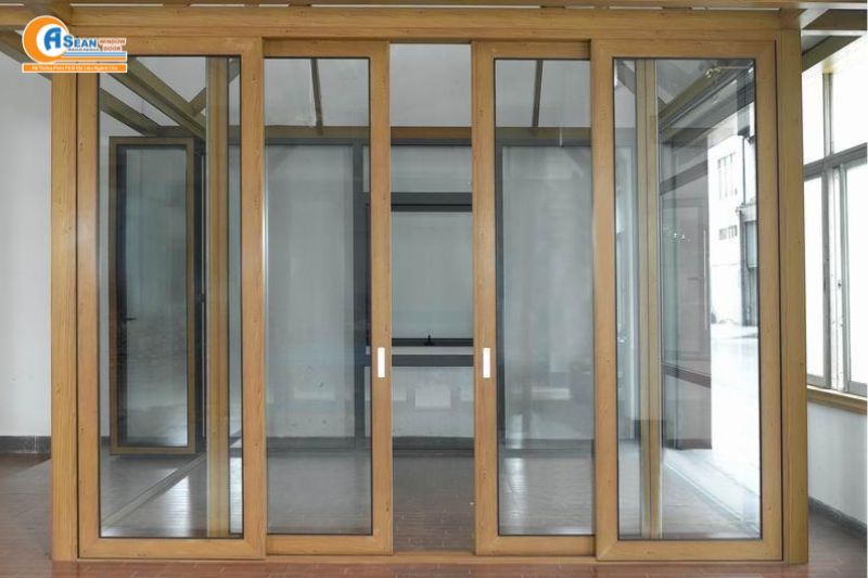 cửa đi lùa 4 cánh Xingfa hệ 55