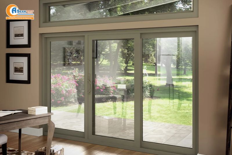 Cửa lùa hệ 55 vát cạnh