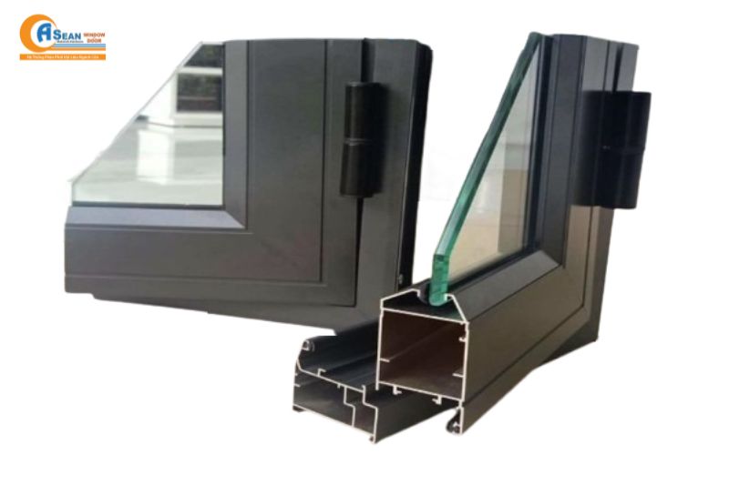 cửa nhôm hệ 55 4 cánh