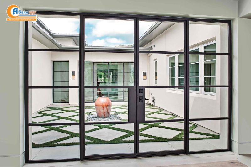 cửa nhôm hệ 55 4 cánh