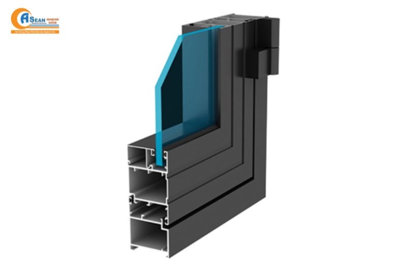 cửa nhôm Xingfa 4 cánh hệ 55