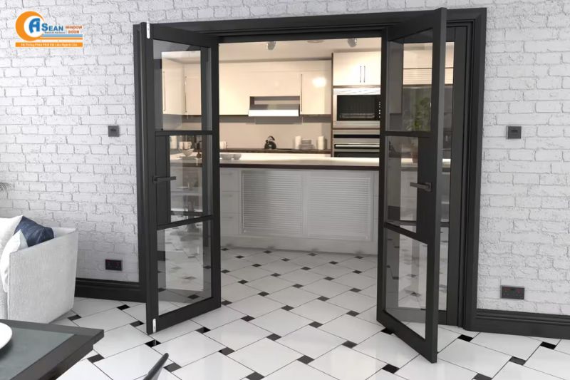 cửa nhôm Xingfa 4 cánh hệ 55