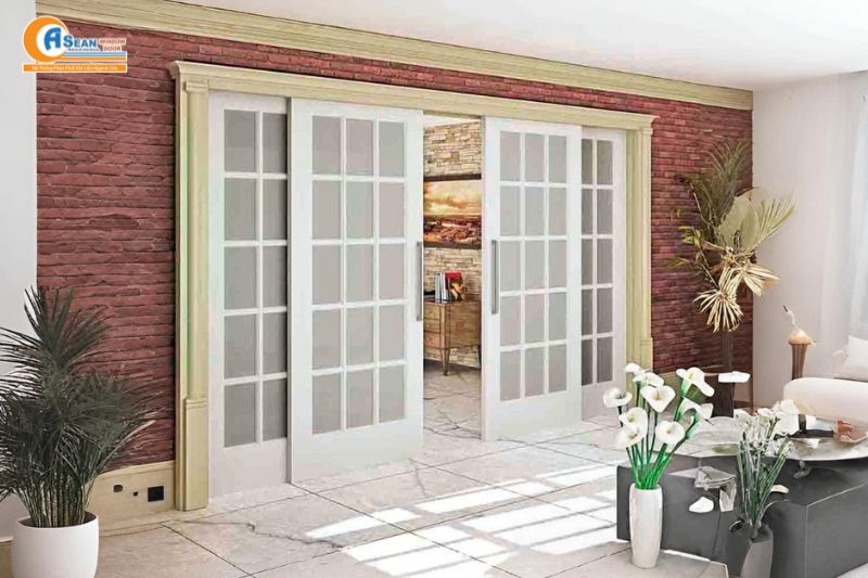 mẫu cửa nhôm 4 cánh đẹp nhất