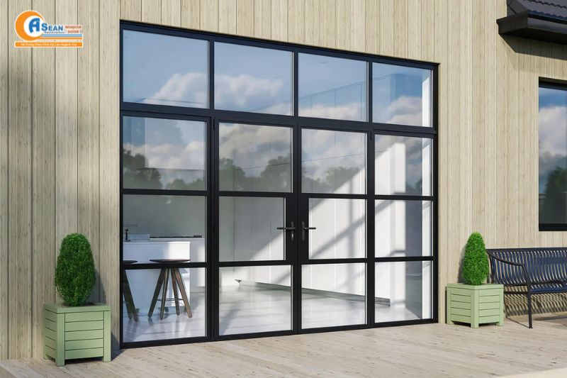 mẫu cửa nhôm Xingfa 4 cánh đẹp