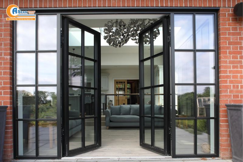 mẫu cửa nhôm Xingfa 4 cánh đẹp