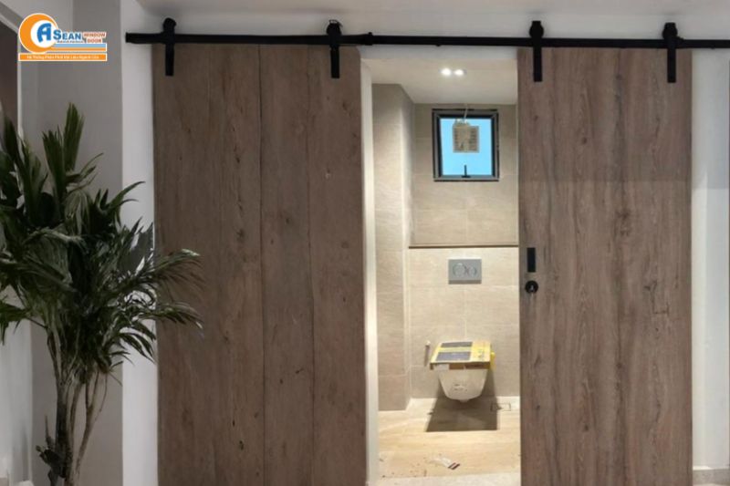 Cửa lùa nhà vệ sinh