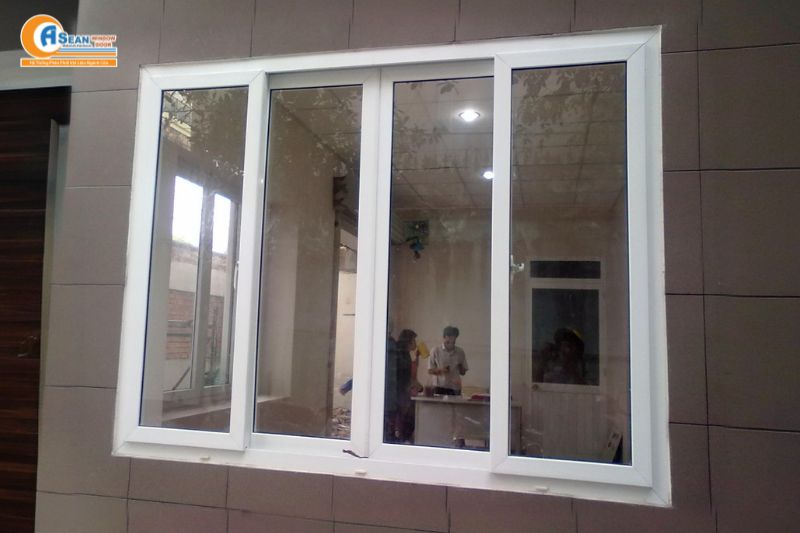 Cửa lùa nhôm cỏ