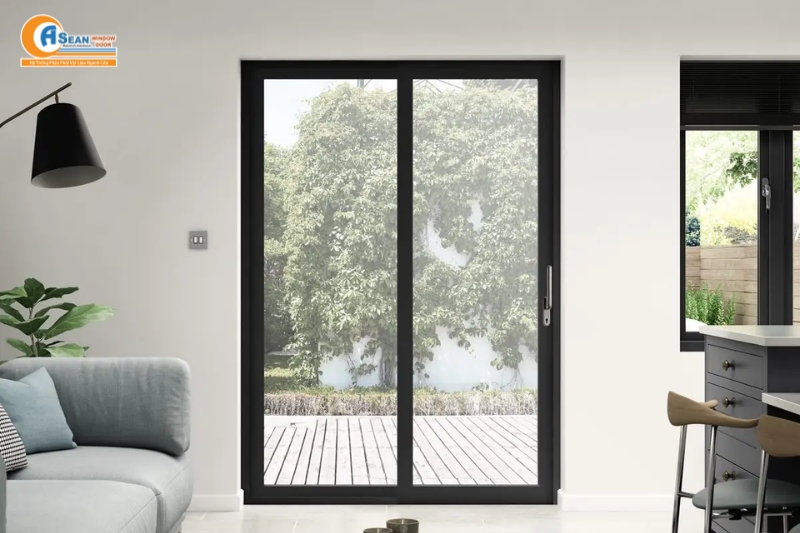 Cửa Nhôm Xingfa Màu Đen