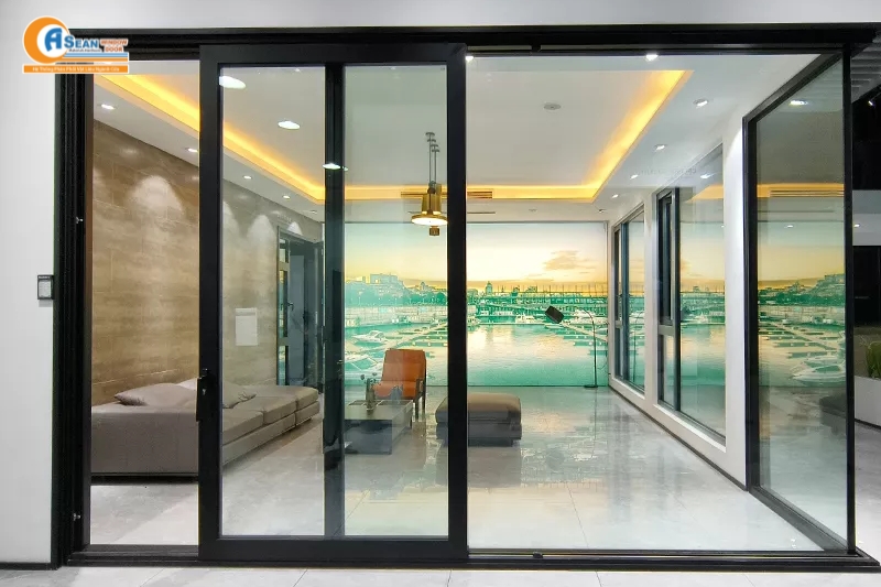 Cửa Nhôm Xingfa Màu Đen
