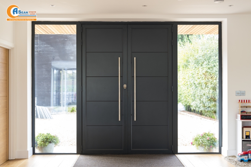 Cửa Nhôm Xingfa Màu Xám Ghi