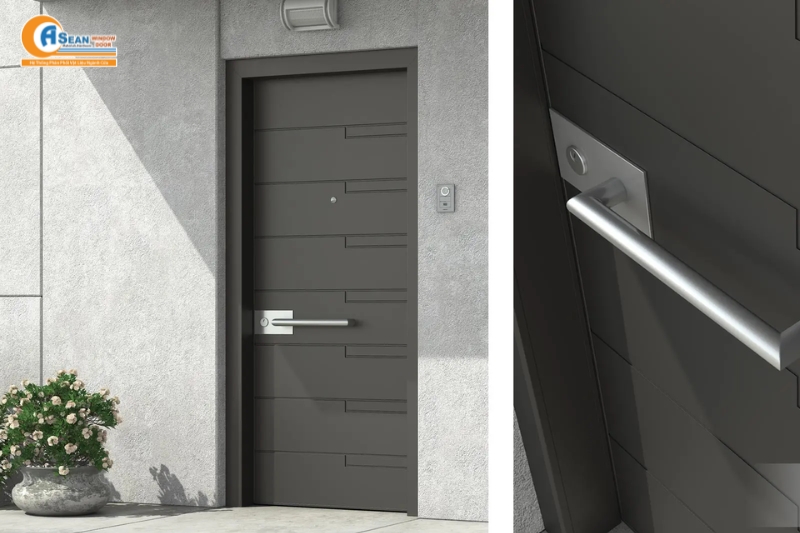 Cửa Nhôm Xingfa Màu Xám Ghi