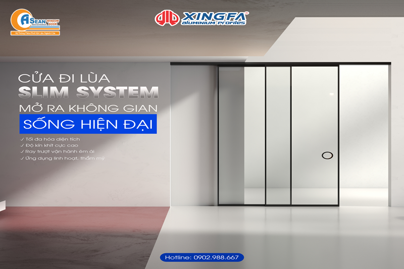 Khóa cửa lùa nhôm Xingfa
