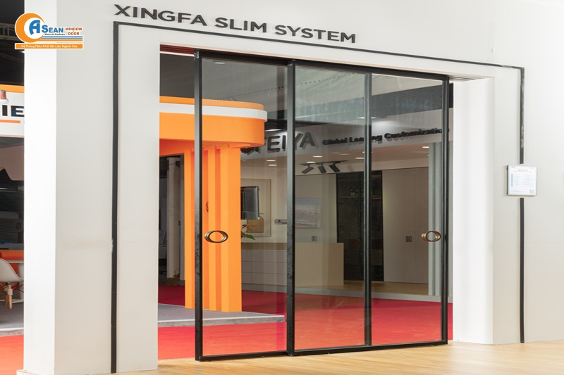 mẫu cửa sổ nhôm Xingfa 2 cánh