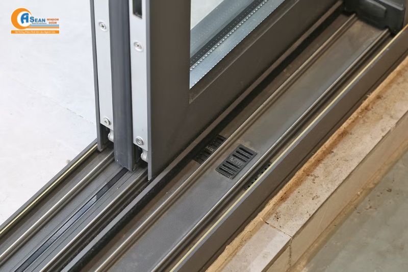 bánh xe cửa lùa nhôm hệ 55