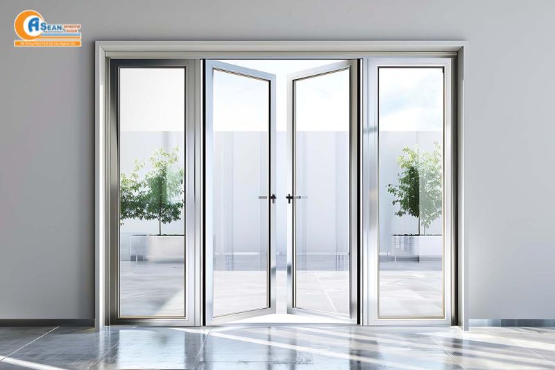 cửa nhôm 4 cánh hệ 55