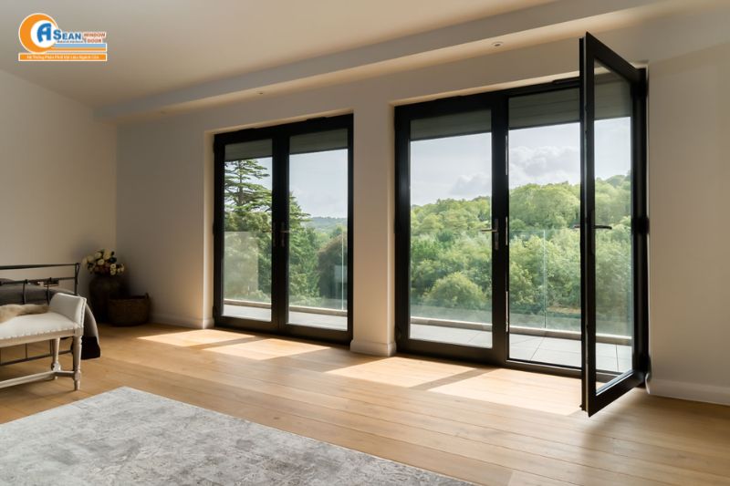 cửa nhôm xingfa kính cường lực