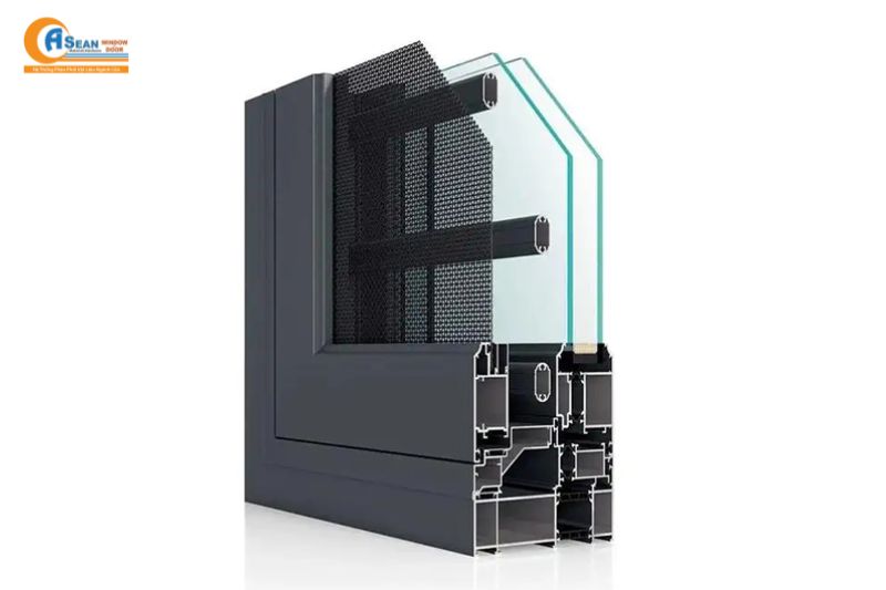 giá cửa nhôm Xingfa kính cường lực
