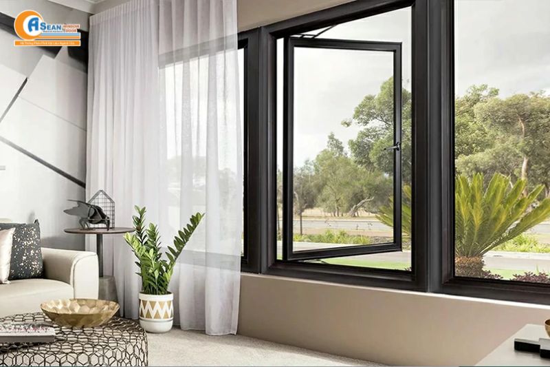 giá cửa sổ nhôm kính 2 cánh