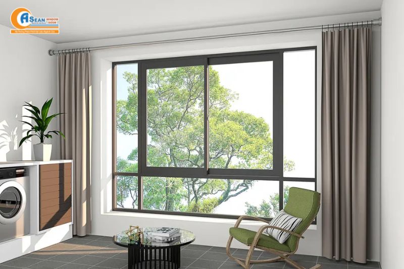 giá cửa sổ nhôm kính 2 cánh