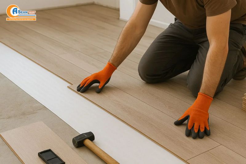 sàn nhựa hèm khóa 4mm