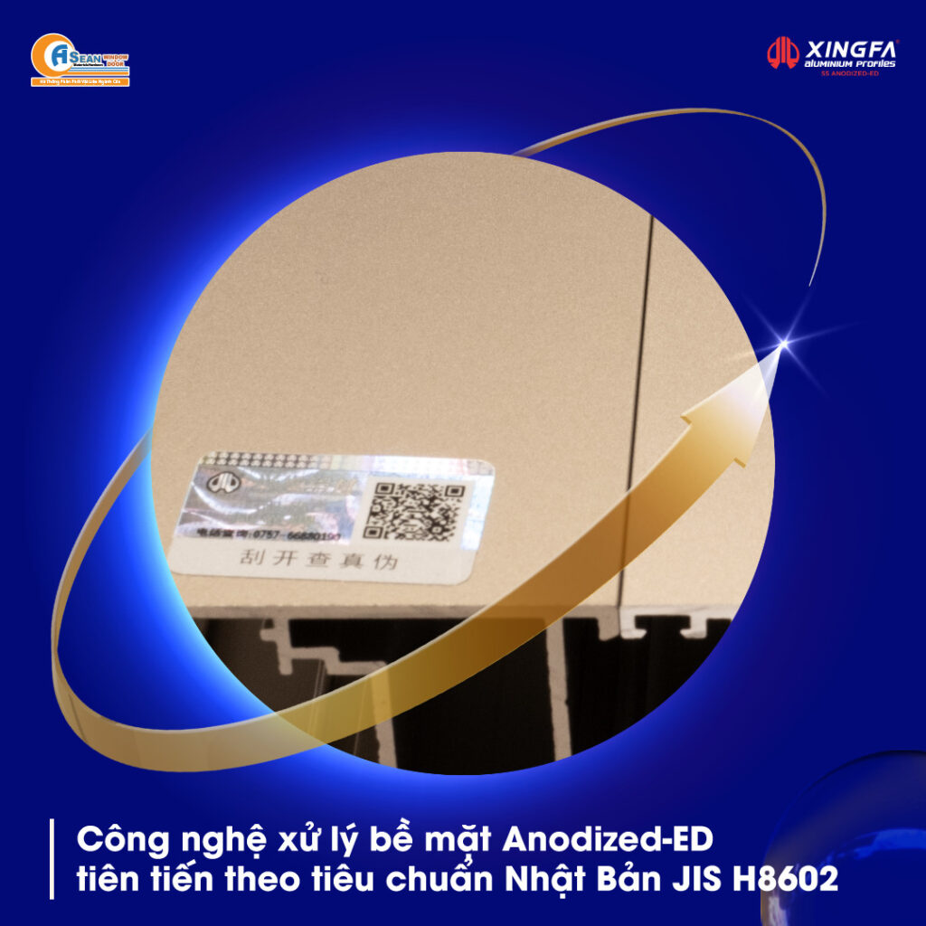 Xingfa hệ 55 Anodized