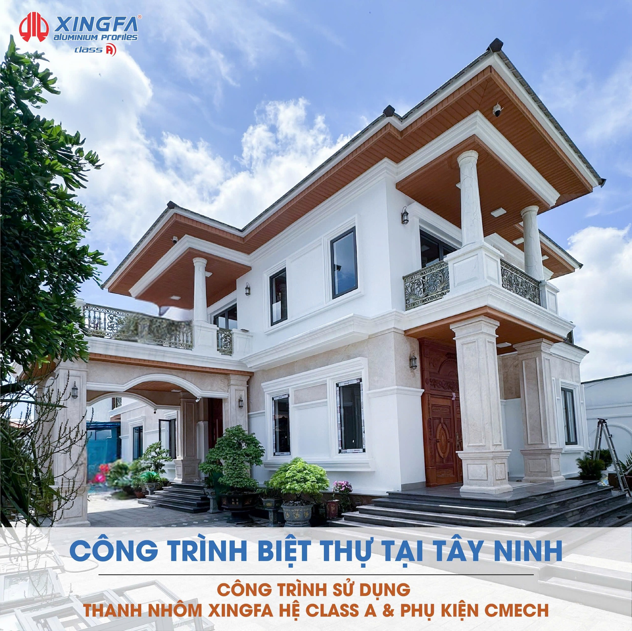 Thăng Hạng Đẳng Cấp Với Cửa Nhôm Xingfa Hệ Class A Tại Công Trình Biệt Thự Tại Tây Ninh