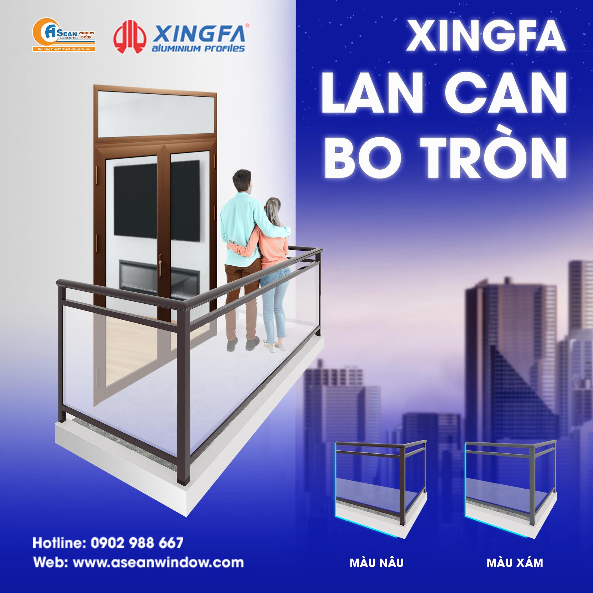 LAN CAN NHÔM XINGFA QUẢNG ĐÔNG