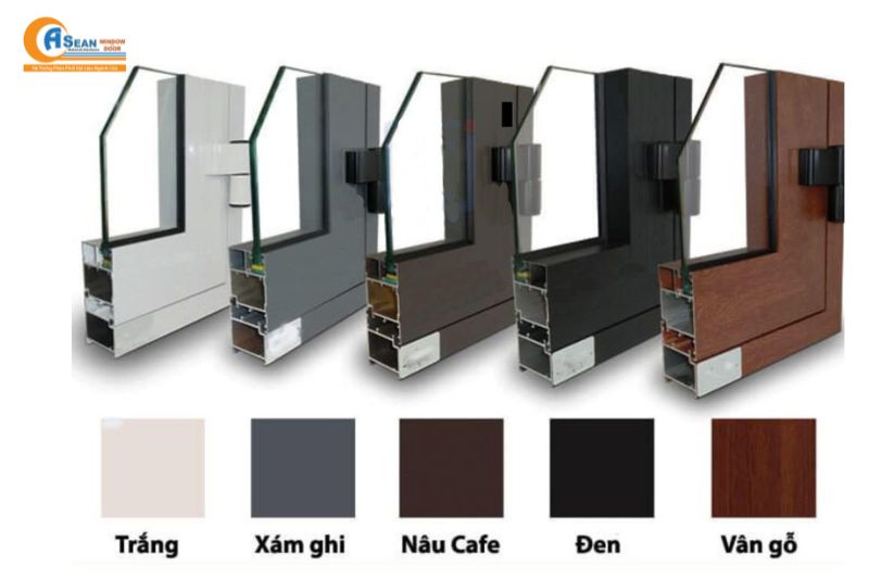 các loại màu nhôm xingfa